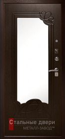 Стальная дверь С зеркалом №65 с отделкой МДФ ПВХ