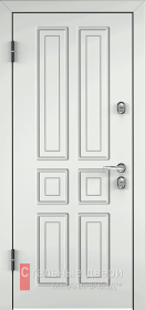 Стальная дверь Дверь МДФ белая входная №6 с отделкой МДФ ПВХ