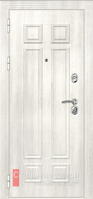 Стальная дверь Белая входная дверь с МДФ панелями №16 с отделкой МДФ ПВХ