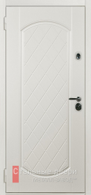 Стальная дверь Белая дверь МДФ в квартиру №17 с отделкой МДФ ПВХ