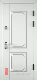 Стальная дверь Белая входная дверь МДФ №9 с отделкой МДФ ПВХ
