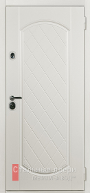 Стальная дверь Белая дверь МДФ в квартиру №17 с отделкой МДФ ПВХ