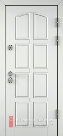 Стальная дверь Металлическая дверь МДФ цвет белый №10 с отделкой МДФ ПВХ